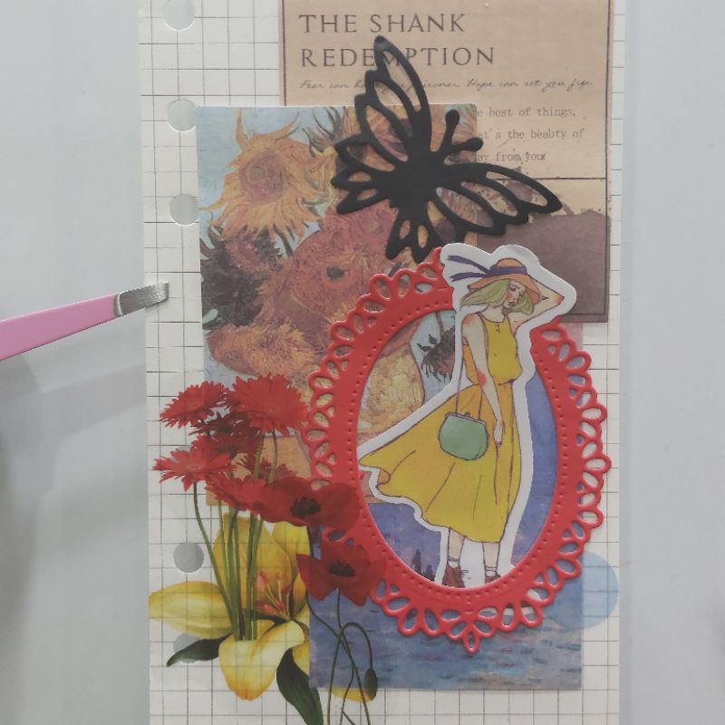 

Frames Kertas Bahan Scrapbook Journaling Jurnal