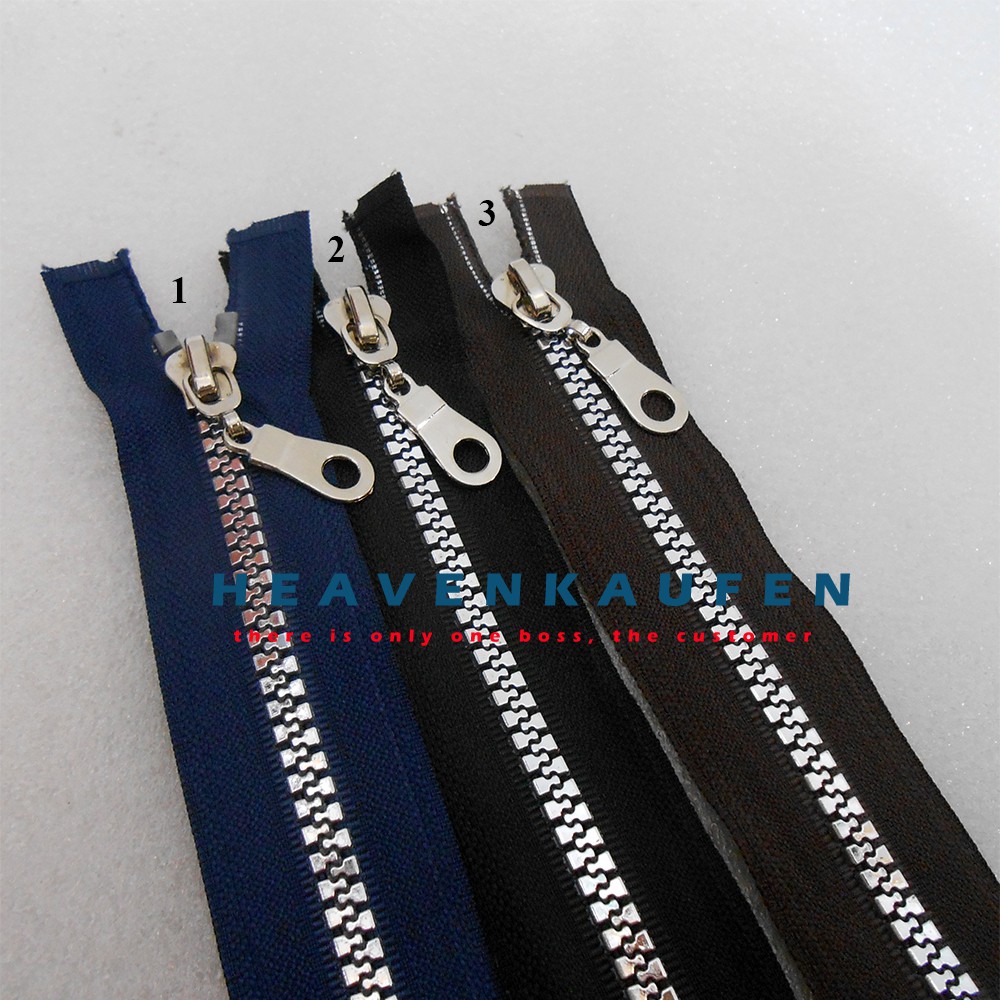 Resleting Zipper Sleting Retsleting Ritsleting 50 cm Gigi Vislon Silver