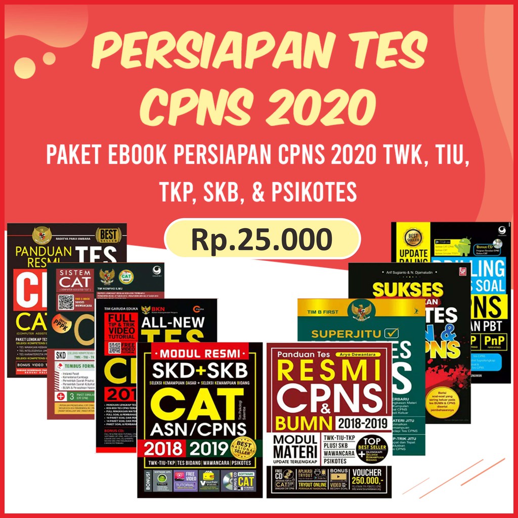 Paket Super Lengkap Persiapan Cpns 2019 2020 Persiapan Cpns Buku Cpns Pppk Twk Tiu Tkp Skd Shopee Indonesia