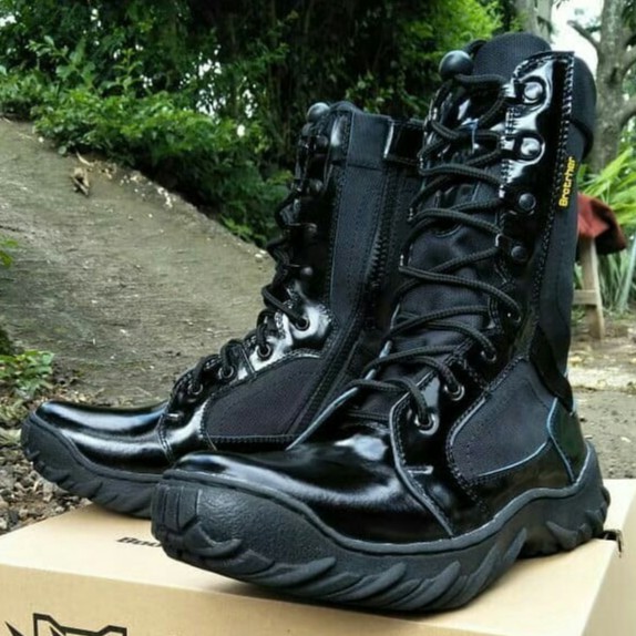 SEPATU PDL BROTRHER SWAT KULIT ASLI SEPATU PDL TNI POLRI SECURITY SATPAM SEPATU BOOTS PRIA WANITA