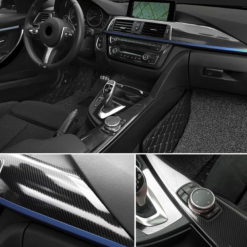 Sticker Skotlet Carbon 5D Glossy Stiker Karbon 5 Dimensi Kilap Tahan Panas Knalpot