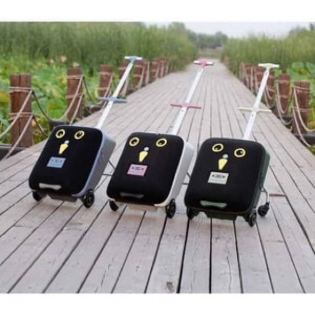 micro lazy luggage black