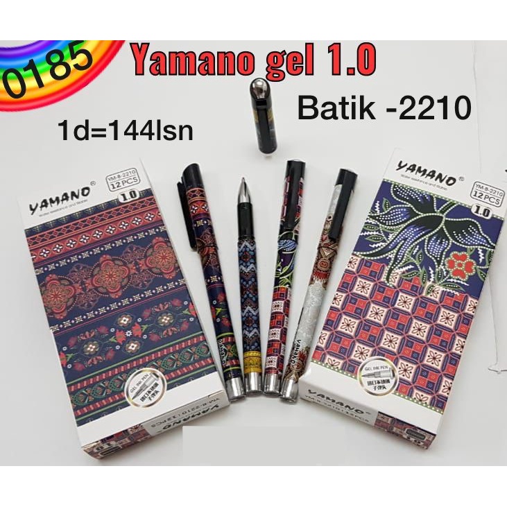 

[1 Pcs] Pulpen Yamano Batik Fancy / Gel Pen 1.0mm Yamano Fancy Motif Batik 2210 / 8810