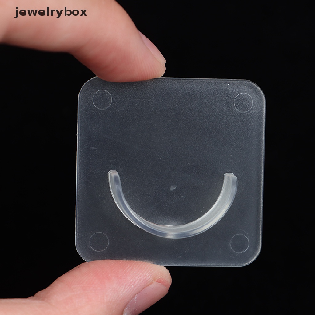 (jewelrybox) 2pcs / Set Hook / Kait Tirai Adjustable Bahan Plastik Transparan