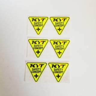  Stiker  Visor Kyt Safety Concept Stiker  Helm  KYT Shopee  