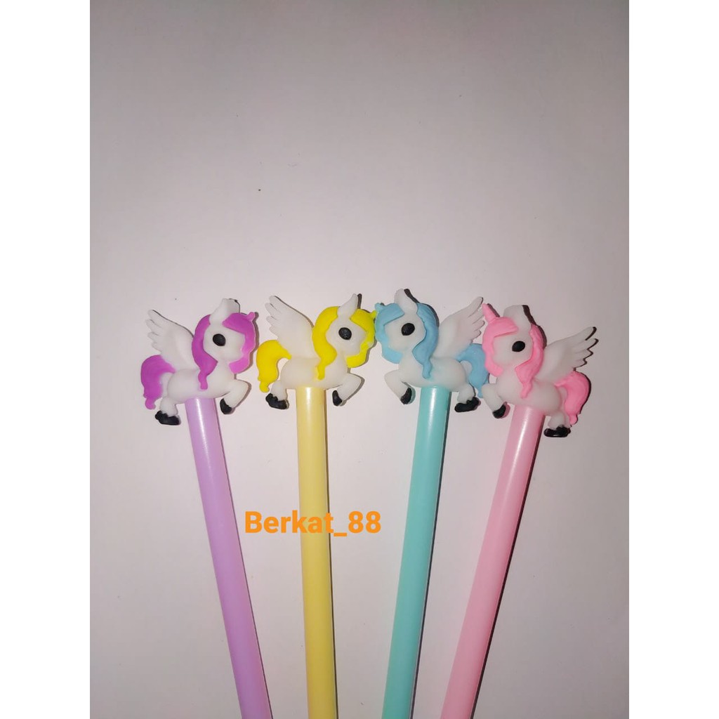 

Pulpen Gel Model Unicorn/ Kuda Pony Sayap