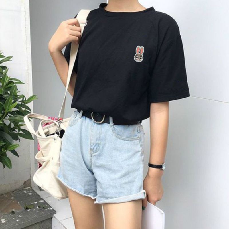 T-SHIRT OVERSIZE RABBIT GREY