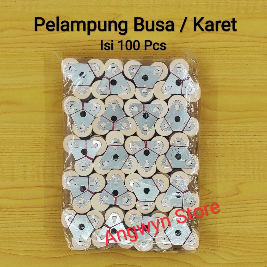 Pelampung Minyak Pelita Busa Karet isi 100 pcs