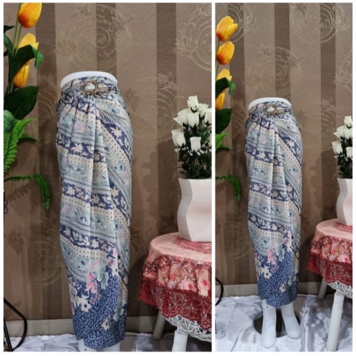 Rok Lilit Floral Original / Rok Kebaya / Bawahan Kebaya / Rok Batik / Bawahan Batik / Rok Wisuda / Rok Kondangan / Kain Lilit Batik / Batik