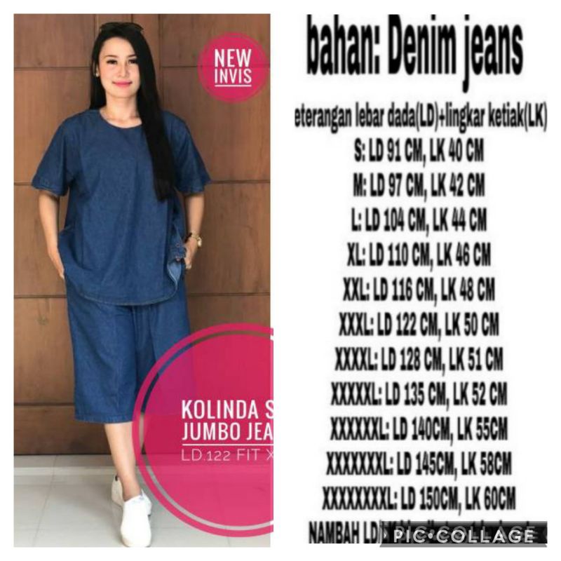 ld 150 cm Kolinda set jumbo jeans oversize