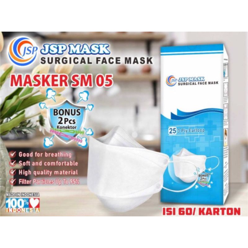 MASKER KF94 EVO MEDIS KOREA JSP FREE KONEKTOR