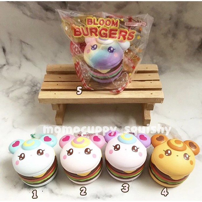 SQUISHY LICENSED lolypop burger by ibloom ( ORIGINAL JEPANG)