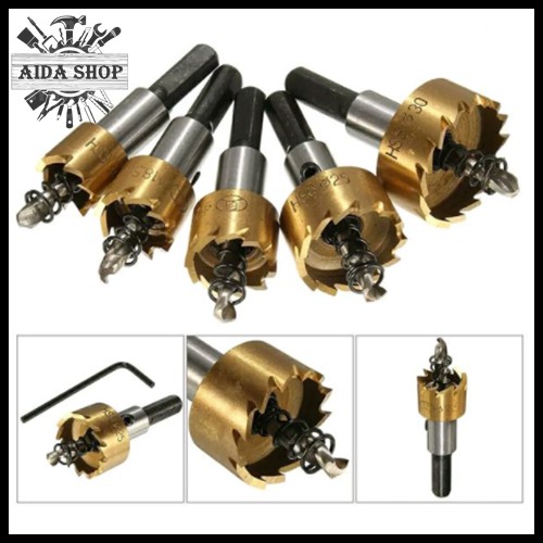 Hole Saw Besi Metal Logam SET Mata Bor Pelubang Besi Almini Stainless Alat Lubang Galvalum Holesaw