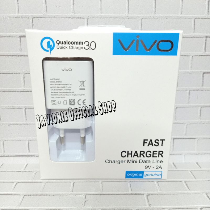 Charger Casan Cas VIVO Y91 Y91C Y93 ORIGINAL FAST CHARGING MICRO USB 18W