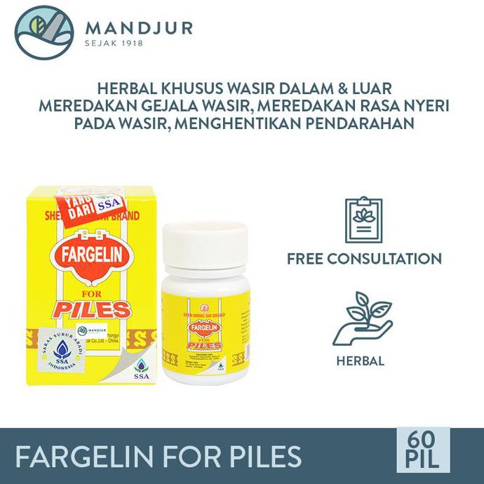 Fargelin for Piles - Obat Herbal Wasir, Ambeien, Susah BAB