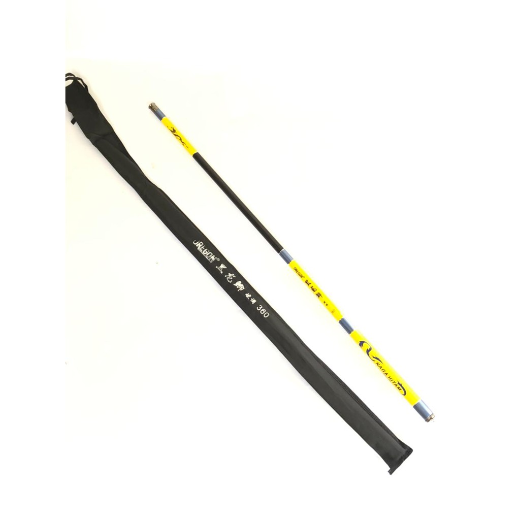 Joran Tegek Oregon Naga Hitam Ruas 360 450 540 630 Cm Ros Panjang