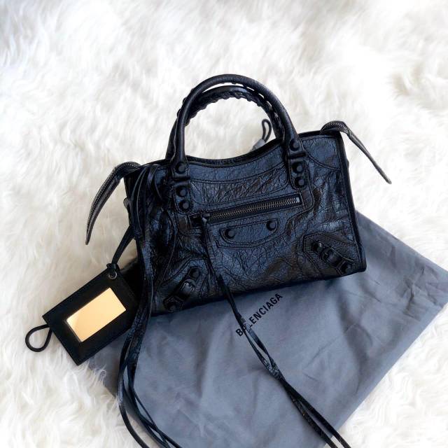 Balenciaga mini city edge All black