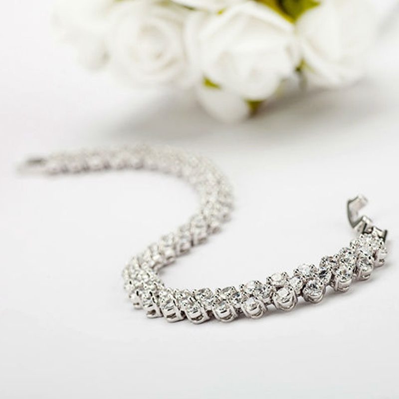 Gelang Rantai Bahan 925 Silver Untuk Pria Dan Wanita