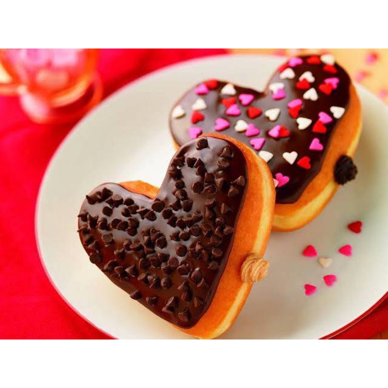 CETAKAN DONAT BENTUK LOVE