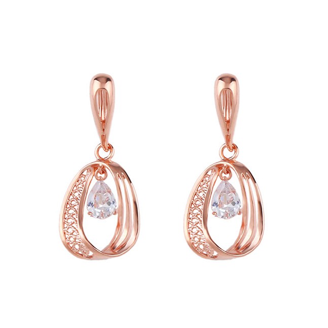 LRC Anting Tusuk Fashion Ring Circle Earrings F58845