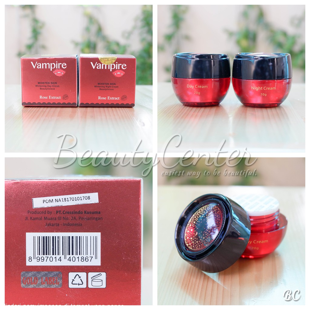 

[[#Beautyfull]] - [BPOM] Vampire Whitening Cream Rose Extract / Day&Night PILIH