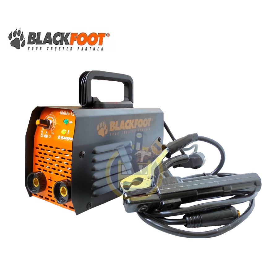 BLACKFOOT Mesin Las Inverter MMA120 350watt Trafo Las Mma 120 A 350 watt Welding Inverter Travo Trafo Mesin Las Listrik Inverter FREE 10 PCS KAWAT LAS