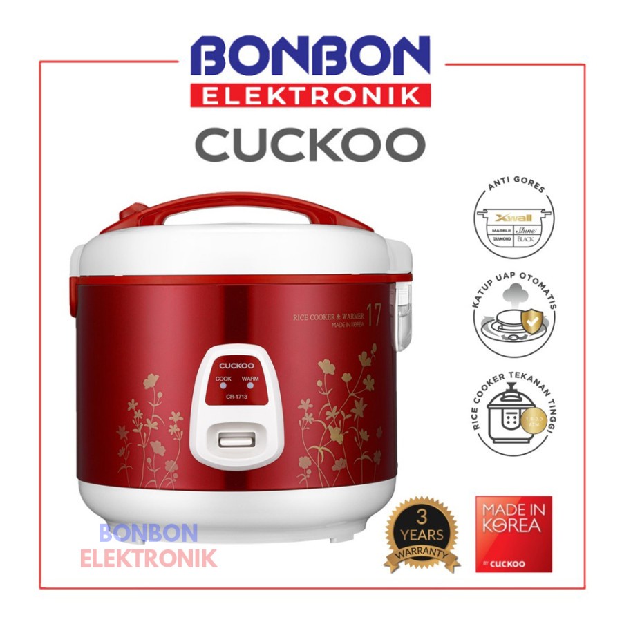 CUCKOO Commercial Mechanical Rice Cooker CR-1713 3L No.1 in Korea