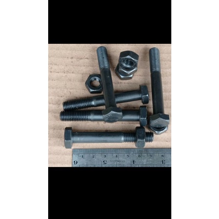 baut m10x70 baja / BAUT BAJA M10 X 70 / BAUT MUR HTB 8.8 M10 X70 KUNCI 17 GRADE 8.8