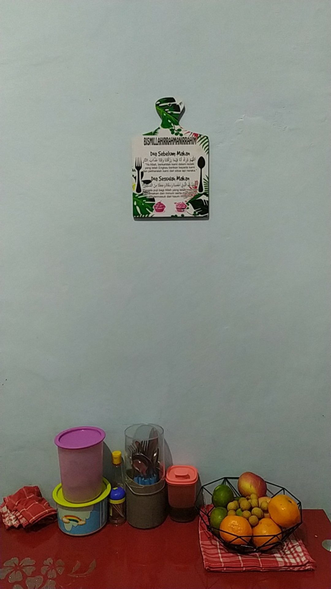 Pajangan Dinding Sh09 Telenan Doa Sebelum Makan Monstera