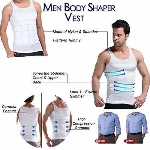 Singlet Pria Korset Pelangsing Perut Buncit Kaos Dalam Baju Singlet Pelangsing Pria Slim N Fit Body Shaping For Man Korset Pria Perut Buncit