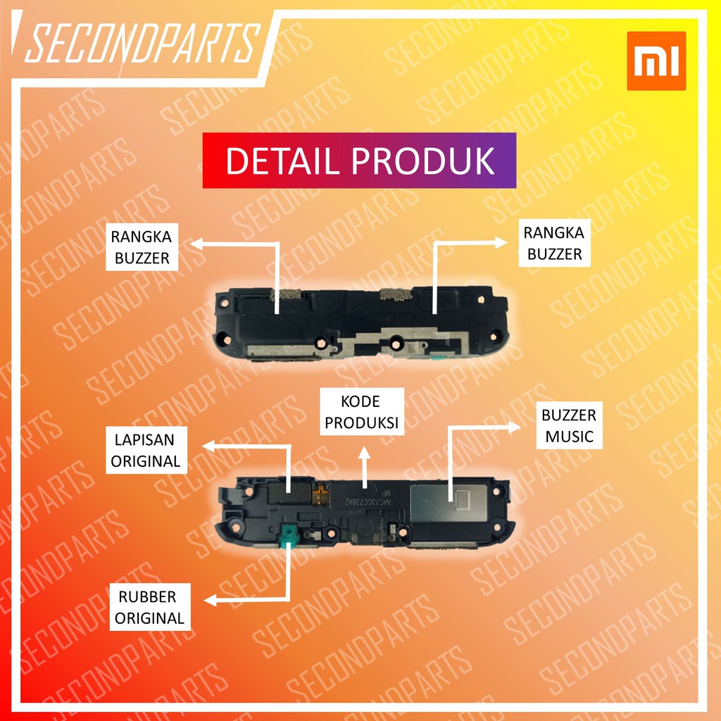 SPEAKER MUSIC BUZZER SUARA XIAOMI REDMI 4X / 4X PRIME ORIGINAL COPOTAN