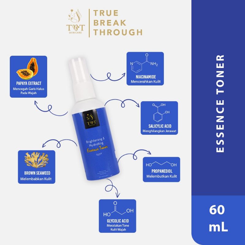TBT SKIN CARE TONER 10ml- skincare alami BPOM mencerahkan wajah