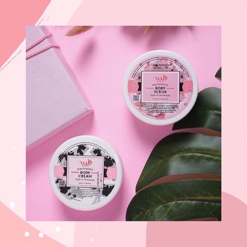WUB SKIN BEAUTY WUB BODY CREAM (BLEACHING) DAN WUB BODY SCRUB