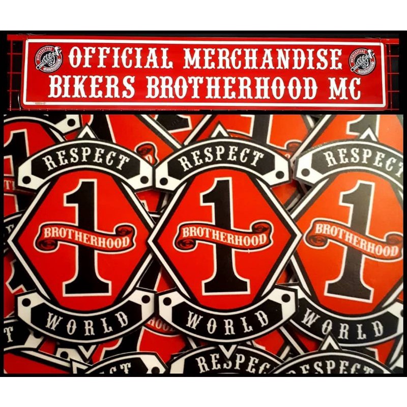 Sticker Printcut Bikers Brotherhood MC "ROB World"