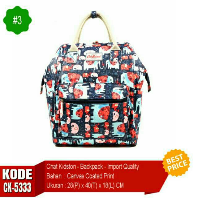 BEST QUALITY CATH KIDSTON,Tas Ransel Dan jinjing . Waterproof 100% Import Quality
