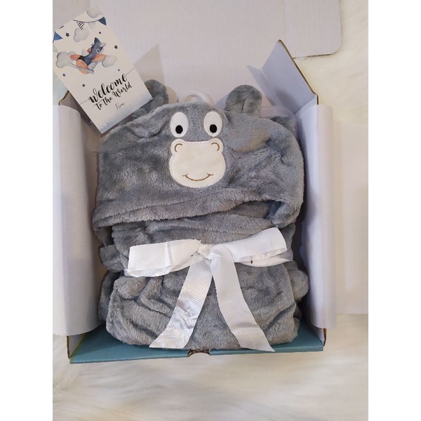 Kado bayi/hampers bayi/parcel bayi/baby gift set/kado lahiran bayi/selimut bayi topi-Donkey