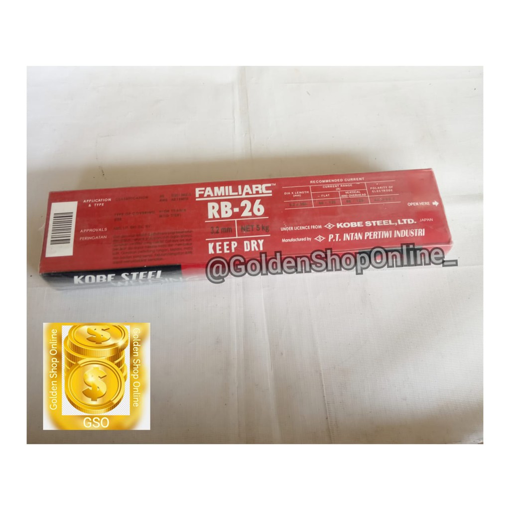 Kawat Las 26 3,2mm Kobe Steel (5kg)