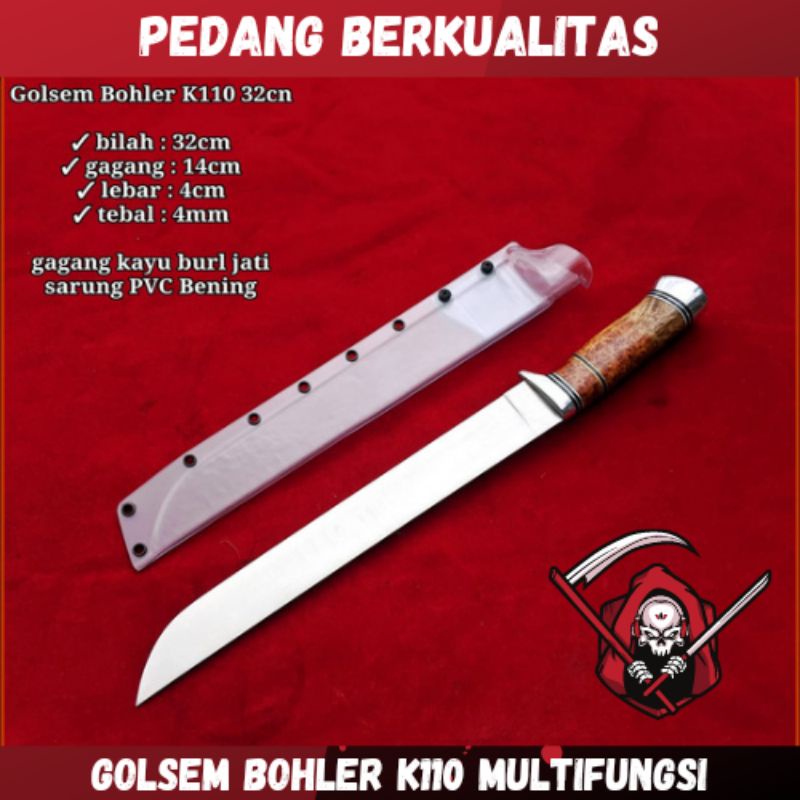 Jual Pisau Sembelih Multifungsi Baja Bohler K110 Kualitas Super Tajam