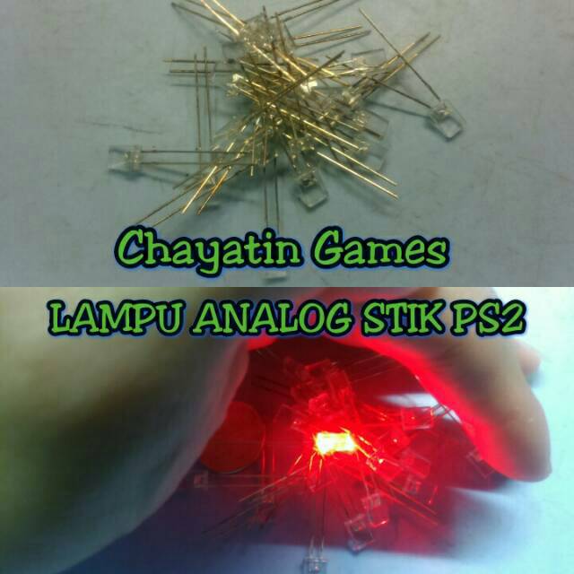 LAMPU ANALOG STIK PSX/PS2 (MERAH)