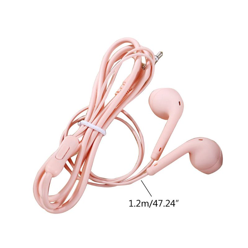 Vivi Headset Earphone Earbuds Sport Kabel Super Bass Jack 3.5mm Dengan Microphone Built-In