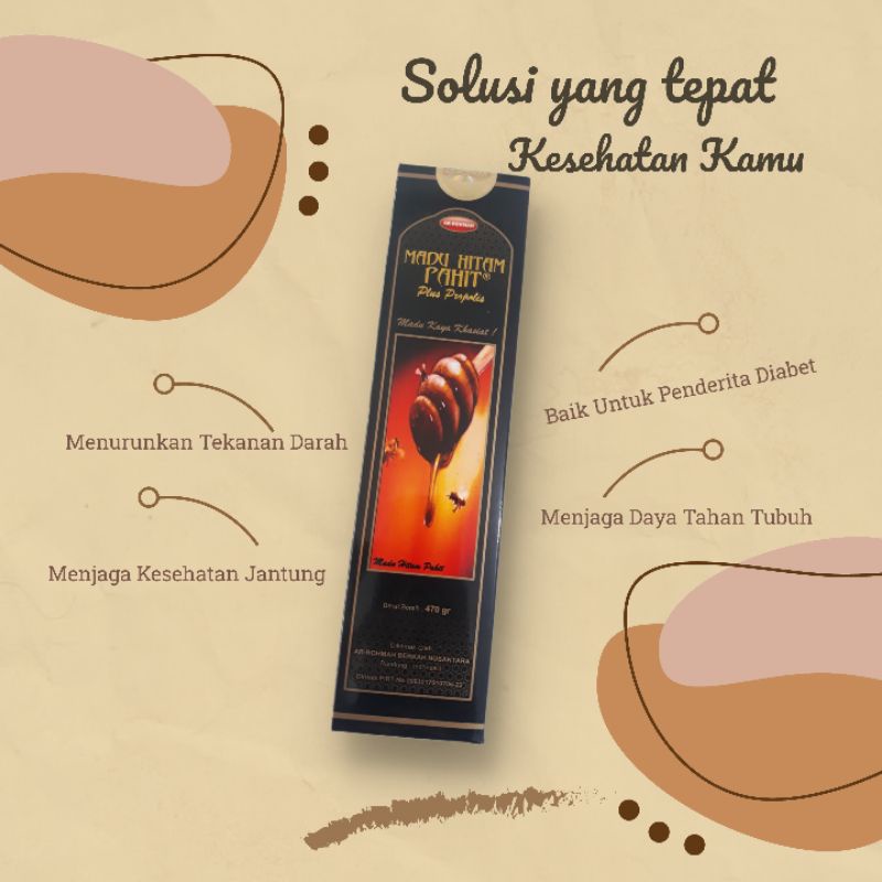 

MADU HITAM PAHIT Plus Propolis