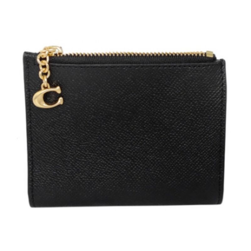 COACH SNAP CARD CASE IN CROSSGRAIN LEATHER 73876