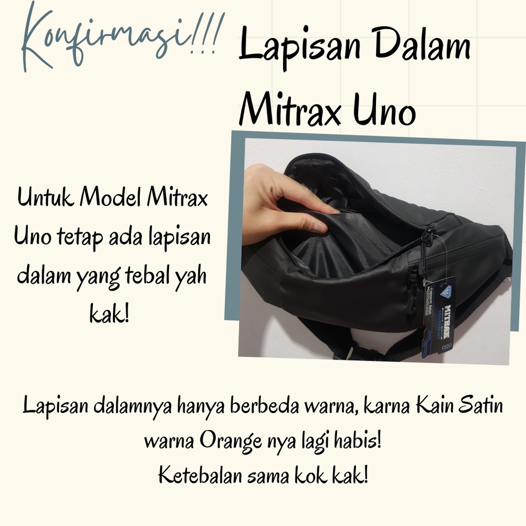 Waist Bag MitraX Uno Bahan Kulit Bimo dengan KUALITAS TERBAIK!