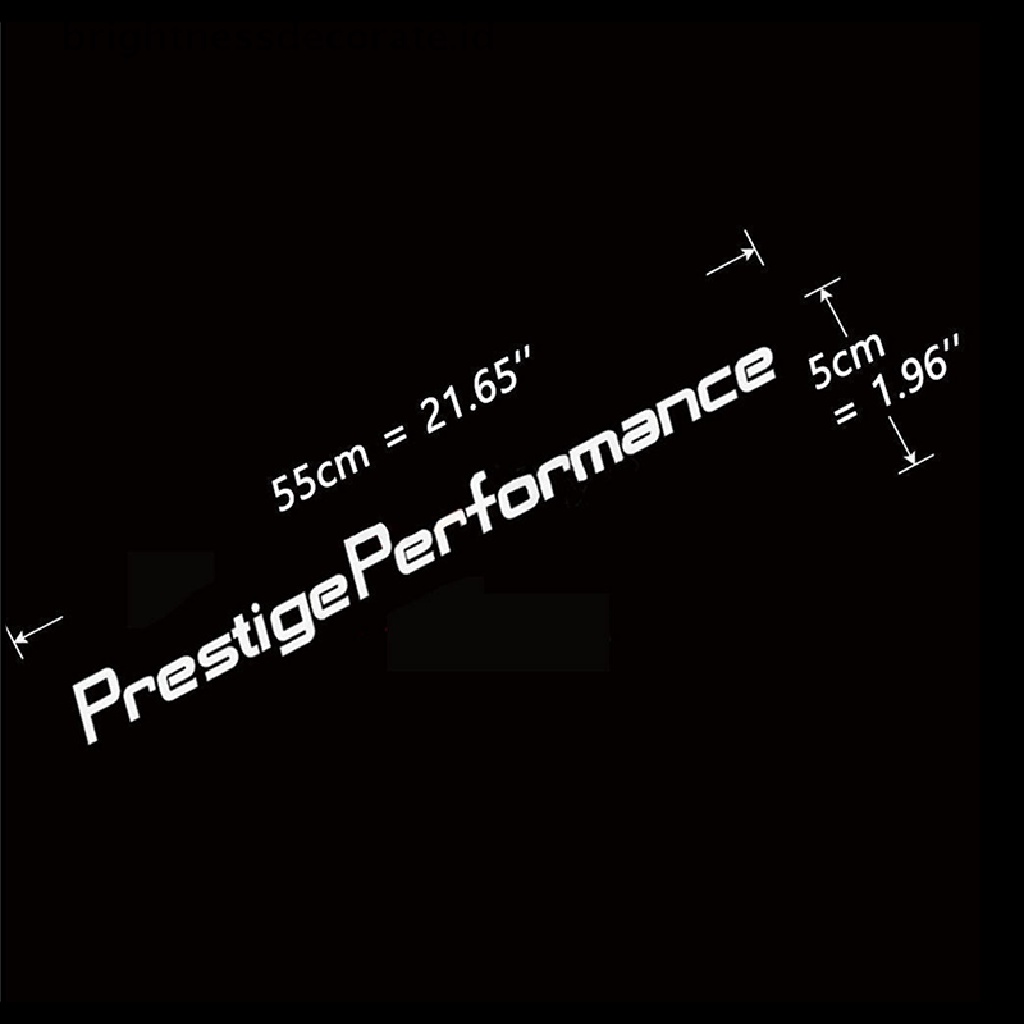 Stiker Vinyl Tema Prestige Performance Untuk Kaca Jendela Mobil