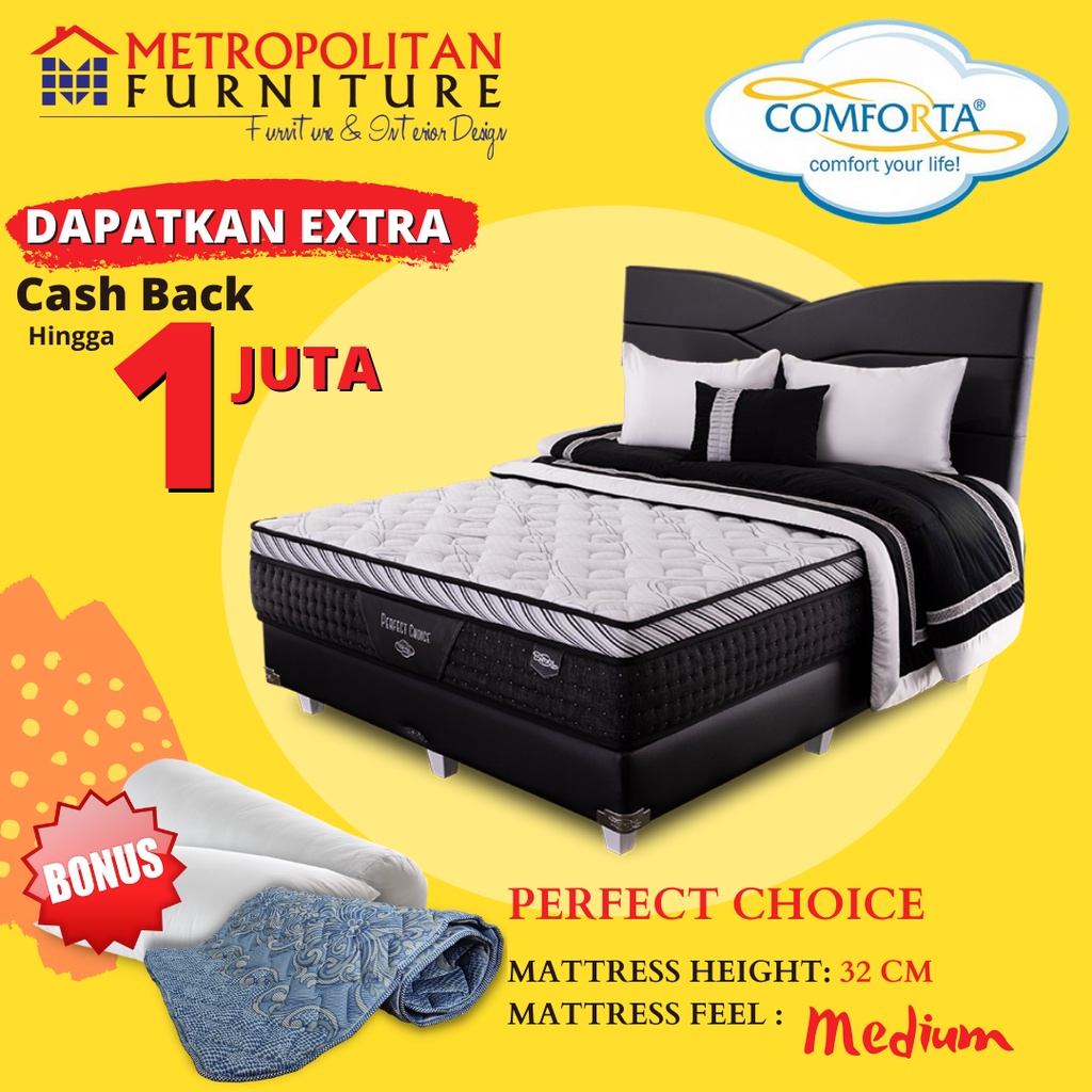 Kasur SpringBed Comforta Perfect Choice FULL SET Spring bed martas