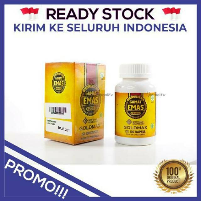 Walatra Gamat Emas Kapsul isi 100 Original GoldMax Gold Max
