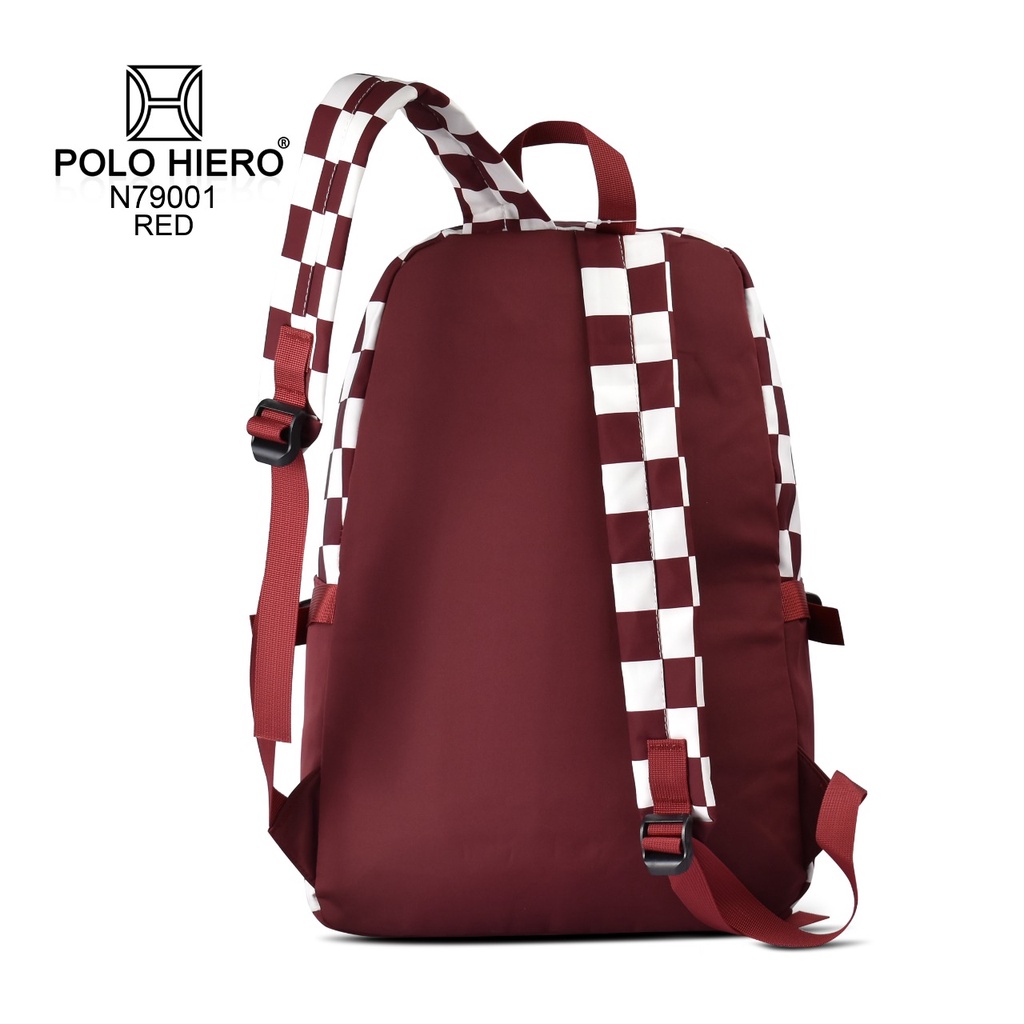 (RF) Tas Ransel Sekolah Polo Hiero N79001 Tas Travelling Wanita