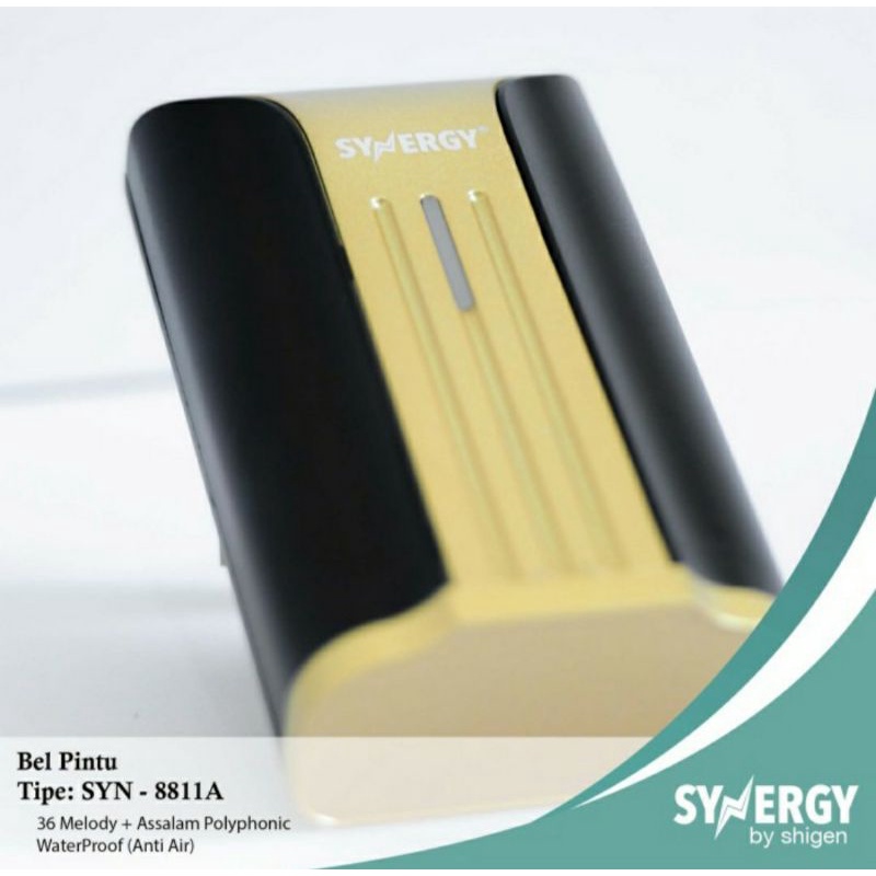 Synergy Bell Remote AC listrik 1 tombol. Bel Rumah wireless SYN 8811A AC