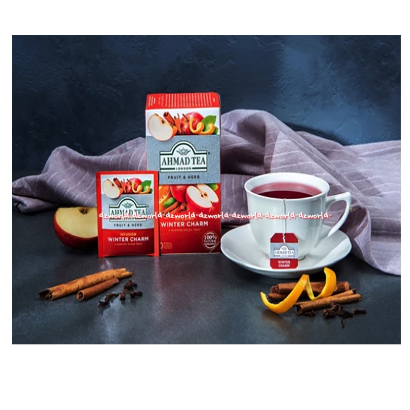 Ahmad Tea Fruit &amp; Herbs Infuision Winter Charm 20foil Teh Rasa Buah Apel Ahmadtea