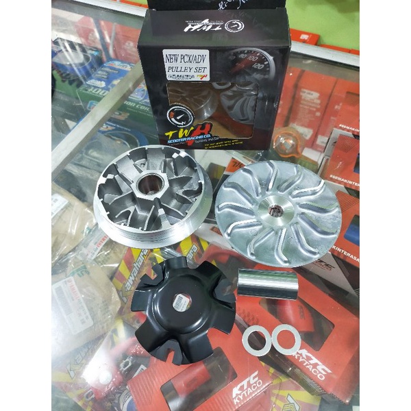 RUMAH ROLLER CVT PULLEY PULLY TWH RACING PNP PCX 150 & ADV 150 .not Kawahara moto 1 SPS TDR cld